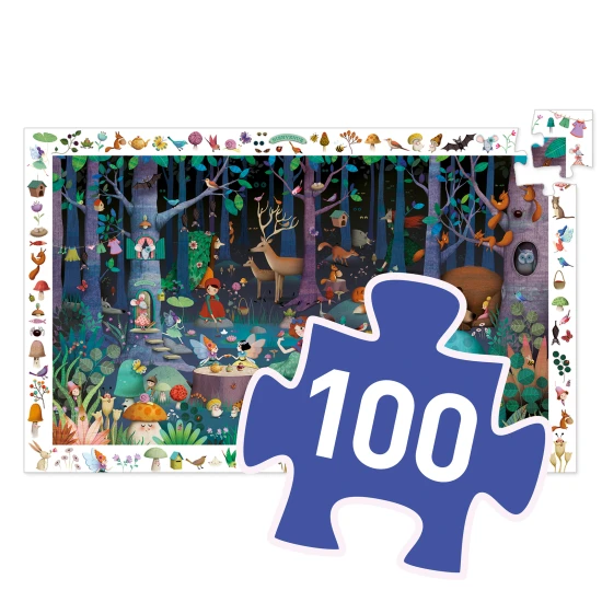 Objavovacie puzzle Ropzrávkový les 100 ks