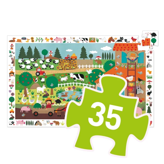 Objavovacie puzzle Farma 35 ks