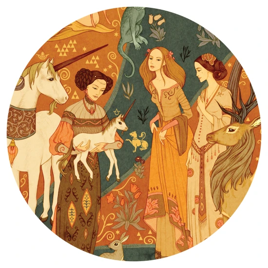 Puzzle Galéria Záhrada s jednorožcom 500 ks