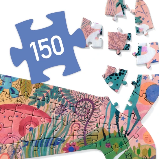 Umelecké puzzle Veľryba 150 ks 
