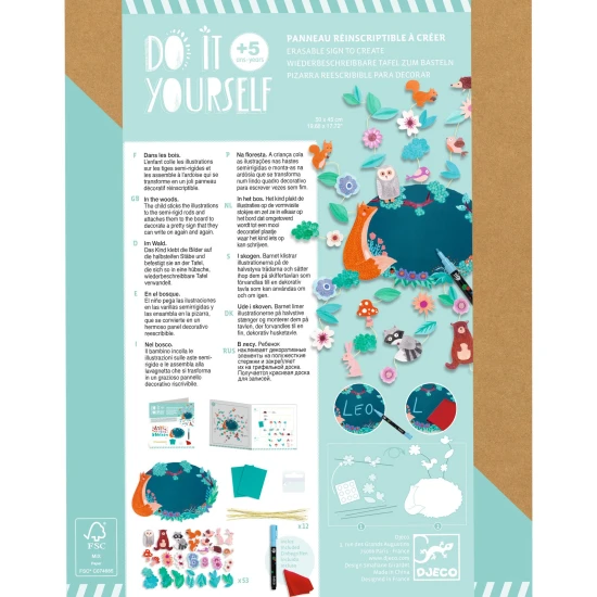 DIY Vyrob si sám Zotierateľná tabuľka V lese