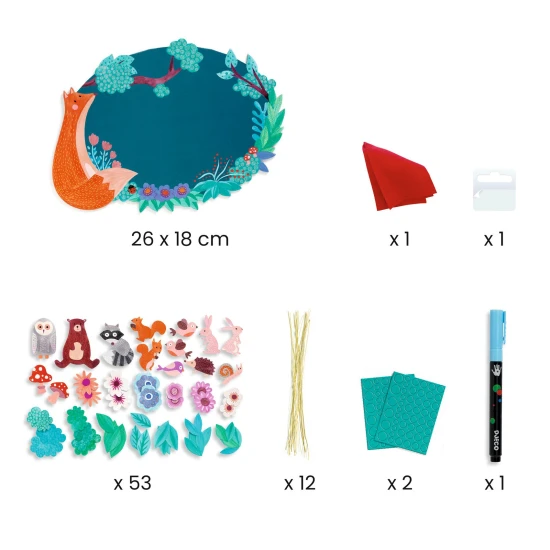 DIY Vyrob si sám Zotierateľná tabuľka V lese