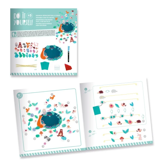 DIY Vyrob si sám Zotierateľná tabuľka V lese