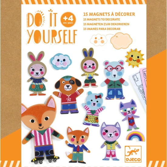 Kreatívna sada na ozdobenie zvieratiek: Mozaika a plstené nálepky s 3D efektom