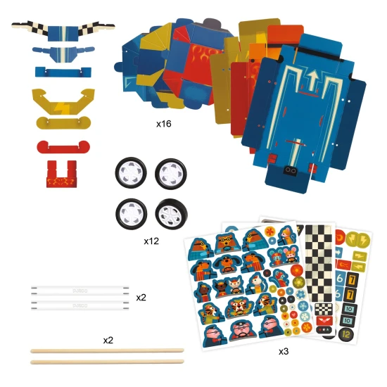 DIY Vyrob si sám Grand prix 3 pretekárske autá