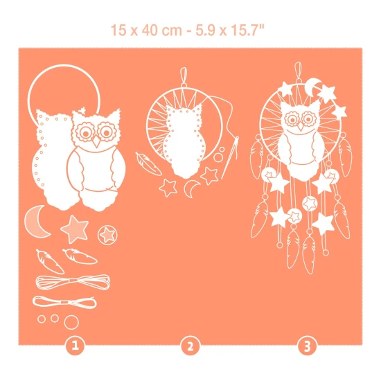 DIY Kreatívna sada Lapač snov Sova