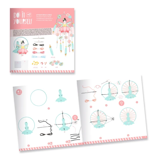 DIY Vyrob si sám Lapač snov Dievča v lotuse