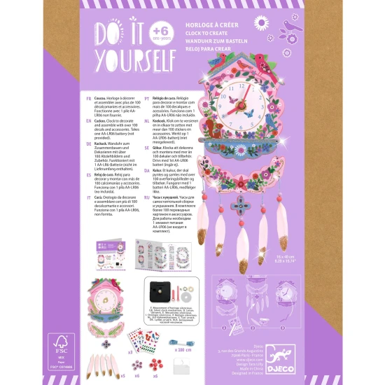 DIY Vyrob si sám Nástenné hodiny Kukučka