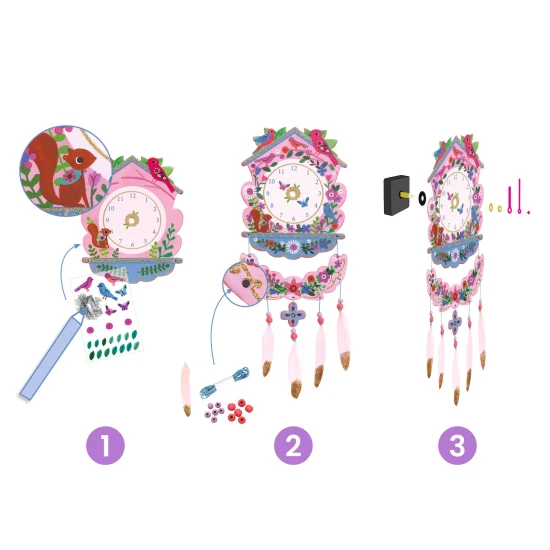 DIY Vyrob si sám Nástenné hodiny Kukučka