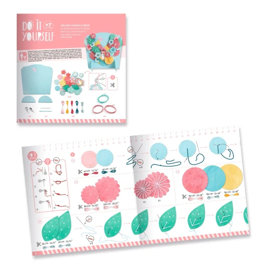 DIY Kreatívna sada Kvetinový náhrdelník