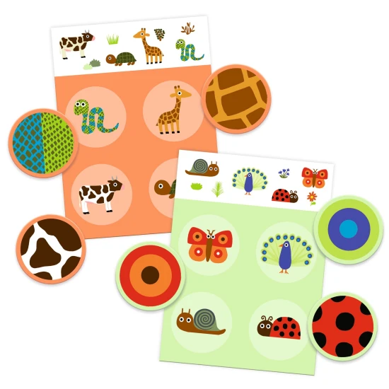 Priraďovacia hra Pierka a srsť