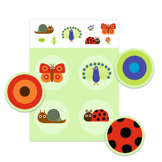 Priraďovacia hra Pierka a srsť