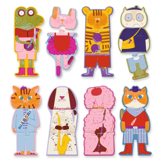 Detske puzzle trio orchester djeco – vzdelavacie puzzle s hudobnymi zvieratkami pre deti od 3 rokov