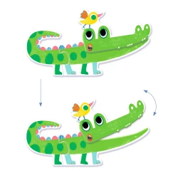 Puzzle duo pohyblivé Zvieratká 6 ks