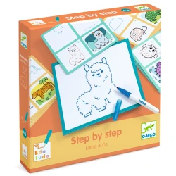 Maľovanie krok za krokom Lama a jej kamaráti