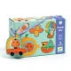 Puzzle Djeco Duo pre deti – dopravné prostriedky ako autá, lietadlá a lode