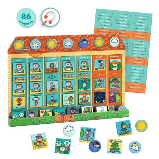 Edukačná hra plánovania týždenných aktivít Môj týždeň