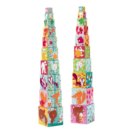 Kocky pyramída Lesné zvieratká