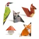 Origami Les Djeco lesné zvieratká z papiera