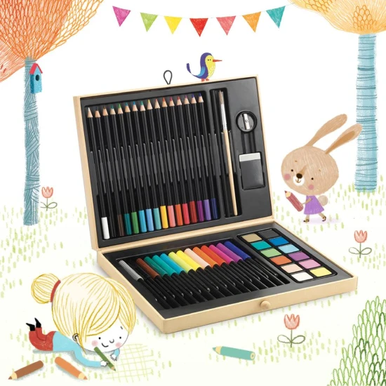 Výtvarný kufrík s obalom na vyfarbenie