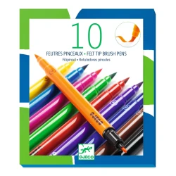 Štetcové obojstranné fixky Klasické farby 10 ks