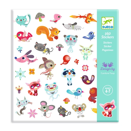 Samolepky: Malí kamaráti (160 ks)