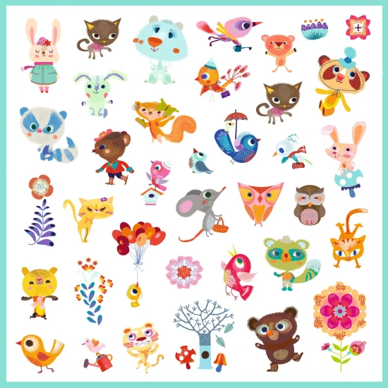 Samolepky: Malí kamaráti (160 ks)