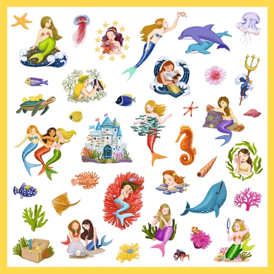 Samolepky Morské víly 160ks