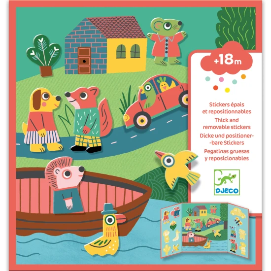 Odnímateľné samolepky Zvieratká