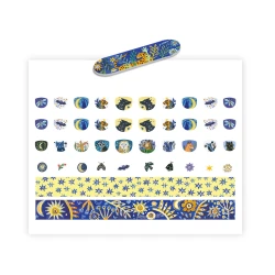 Nálepky na nechty Odrazy mesačného svitu