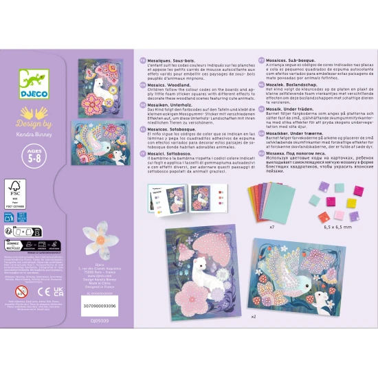 Penová mozaika Les Tvorba podľa čísel