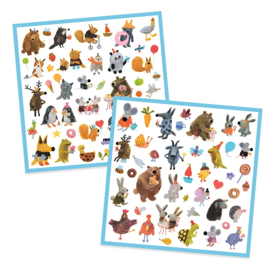 Samolepky Huňatí kamaráti 160 ks