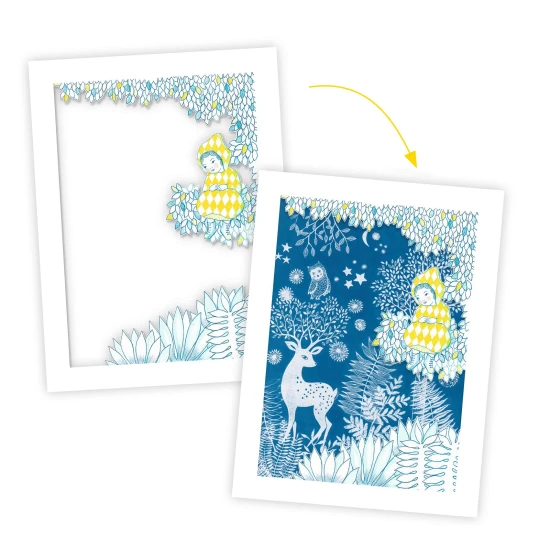 Kyanotypová (fotocitlivá) sada Pri mesačnom svite