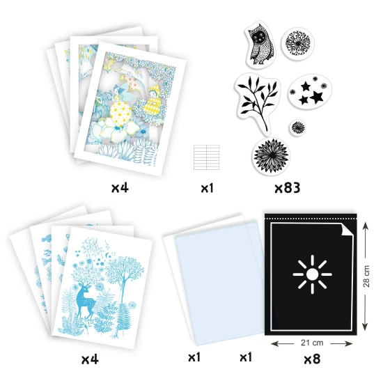 Kyanotypová (fotocitlivá) sada Pri mesačnom svite