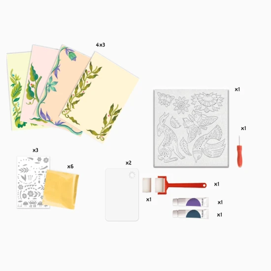 Mučenka Gravírovací workshop – kreatívna aktivita s pečiatkami a kartičkami