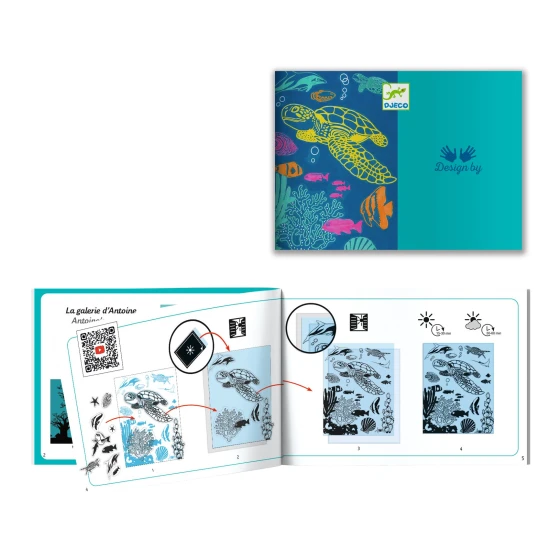 Kreatívna kyanotypová sada Podmorský svet