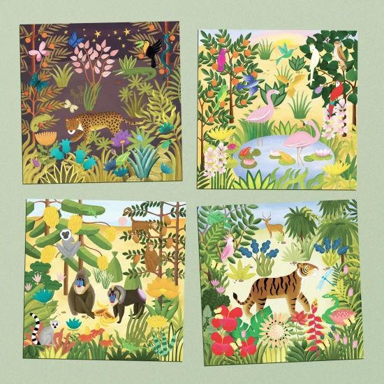 Kreatívna sada Bujná divočina podľa Henriho Rousseaua