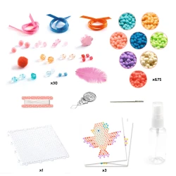 Zvieratká: Artistic Aqua, 3 prívesky z korálok – kreatívna sada