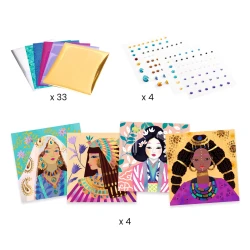 Metalické fólie a kamienky Vzácne drahokamy