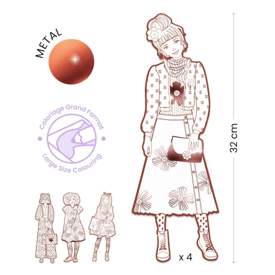 Veľké maľovanky: Nina a priateľky (4 ks)