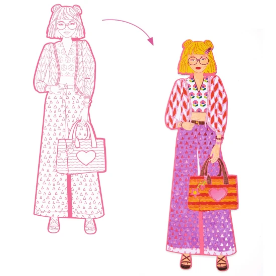 Veľké maľovanky: Nina a priateľky (4 ks)