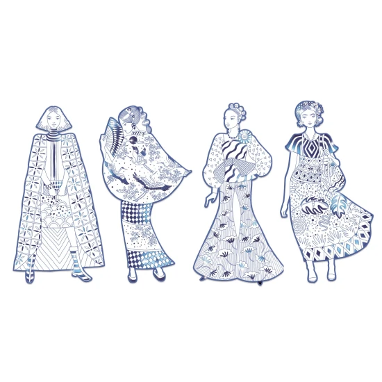 Veľké maľovanky Laura a priateľky