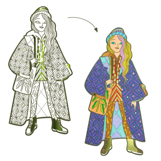 Veľké maľovanky: Bowie a priateľky (4 ks)