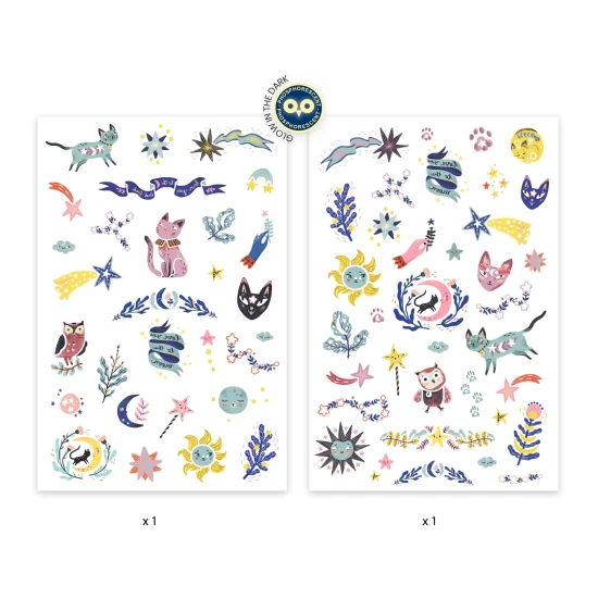 Dočasné tetovačky svietiace v tme Sladké sny