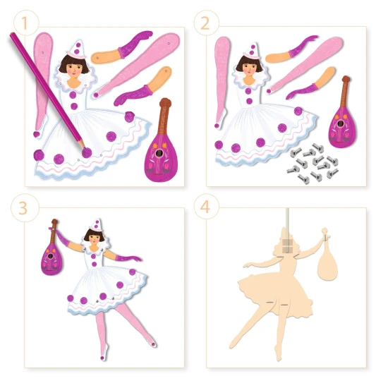 Papierové figúrky Tanečnice 
