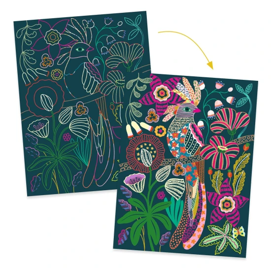 Vyškrabovacie obrázky: Rokoko