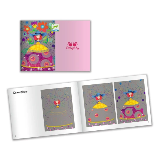 Vyškrabovacie obrázky Krásky na plese