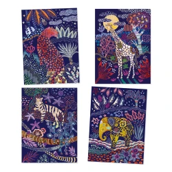 Vyškrabovacie obrázky Divoká Afrika