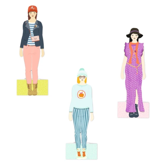 Papierové bábiky Mega šatník