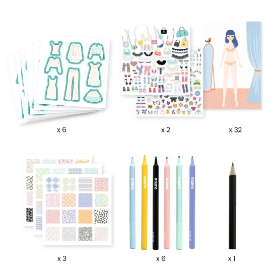 Kreatívna sada Navrhni si módnu kolekciu Trendy